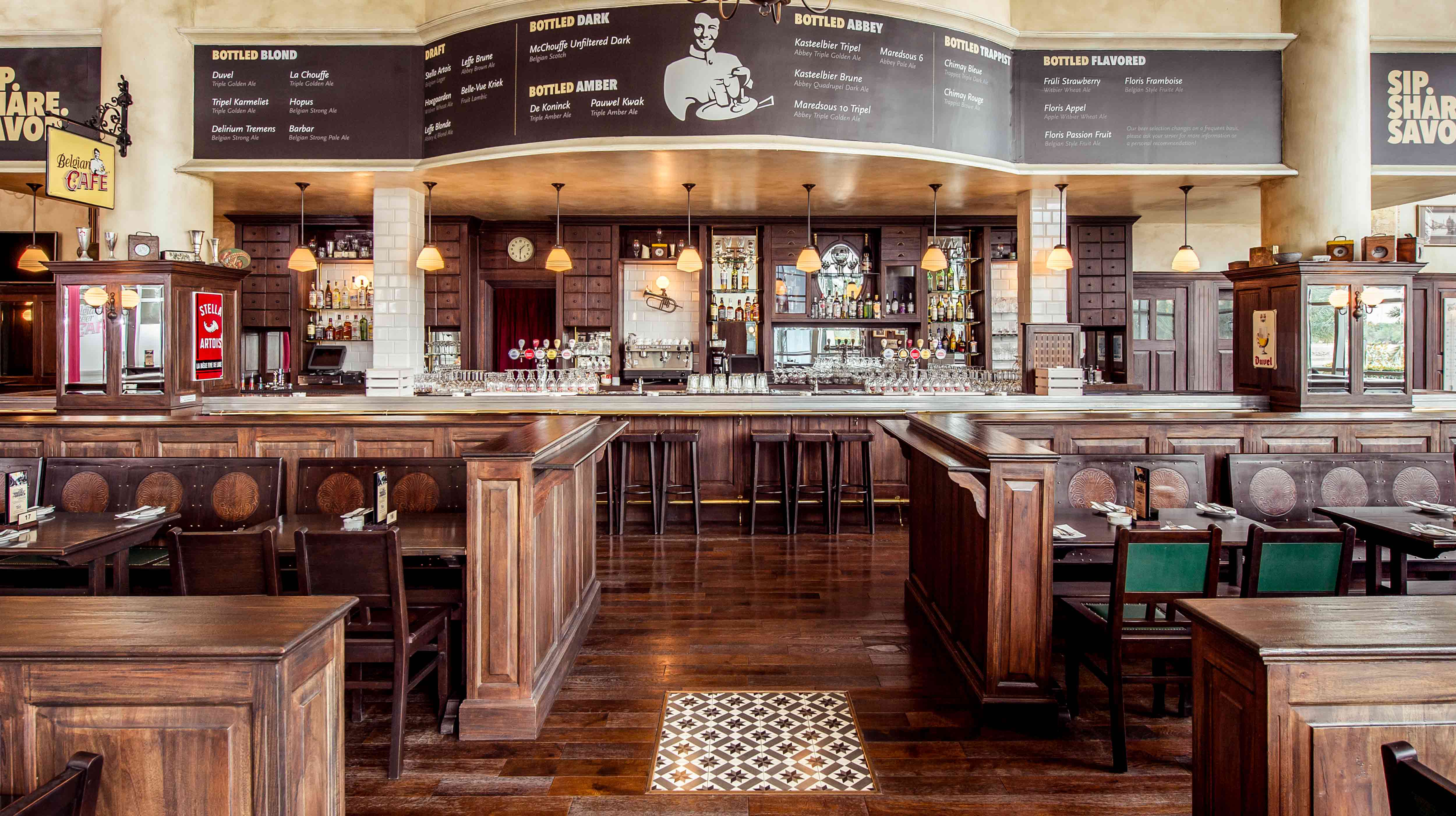 Belgian Cafe, Radisson Blu, isla de Yas