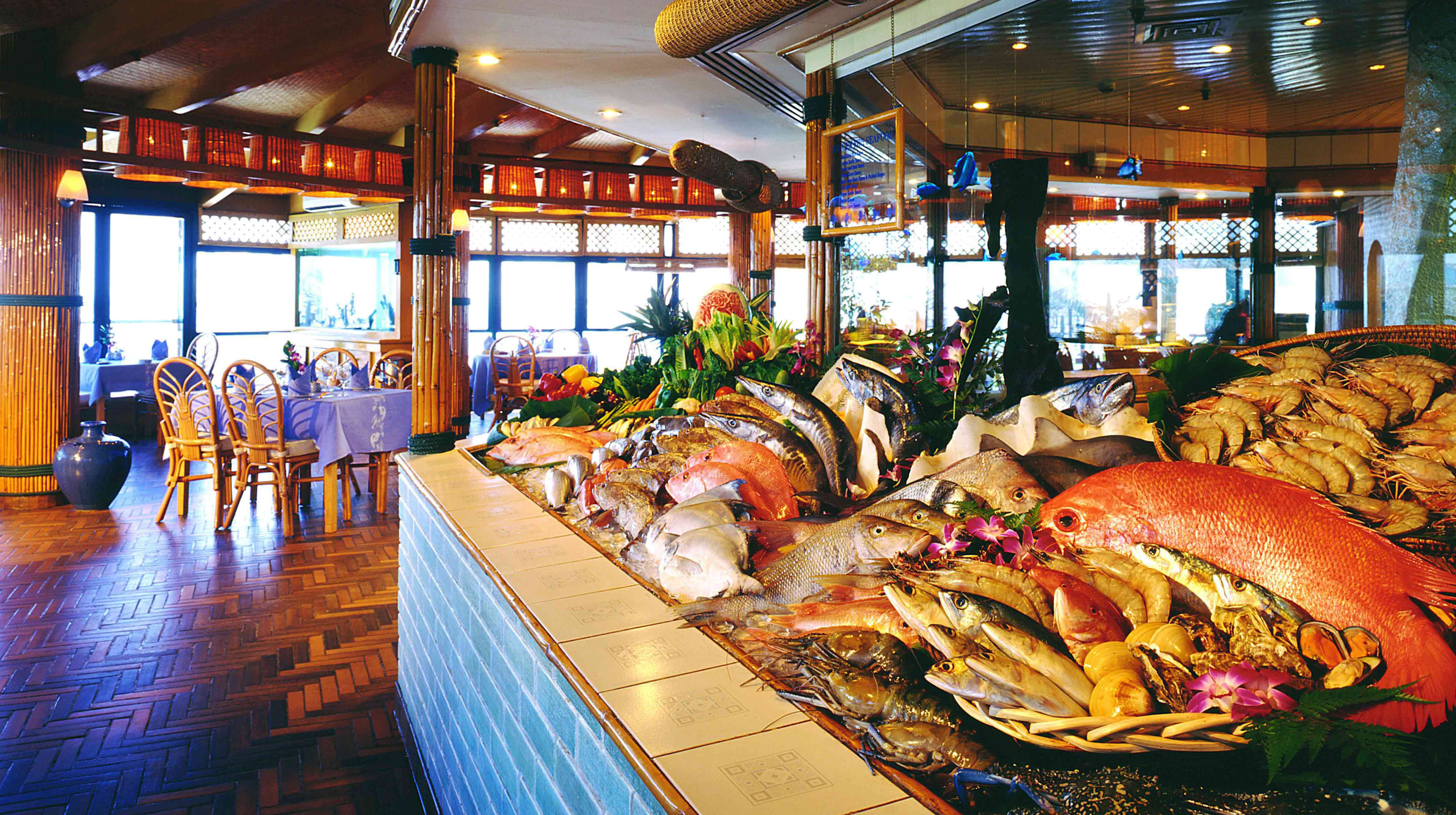Il ristorante Fishmarket ad Abu Dhabi