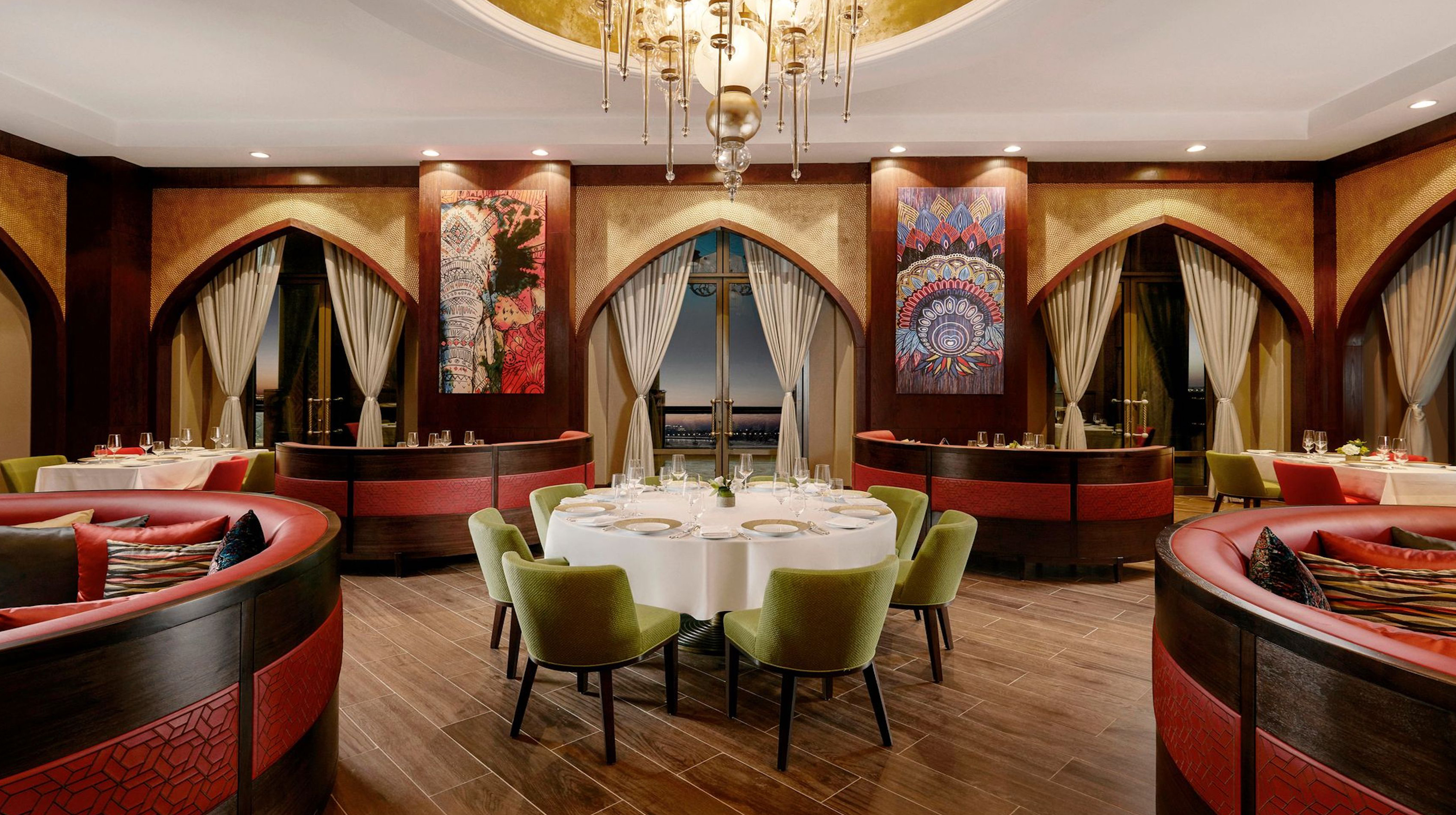 Il ristorante Martabaan ad Abu Dhabi